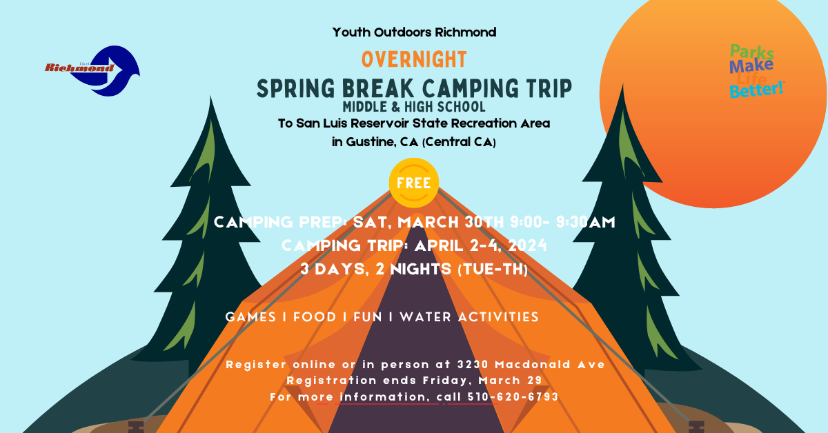 2024 April 1 Marina Bay Beacon Event Overnight Camping Trip in San Luis Reservoir