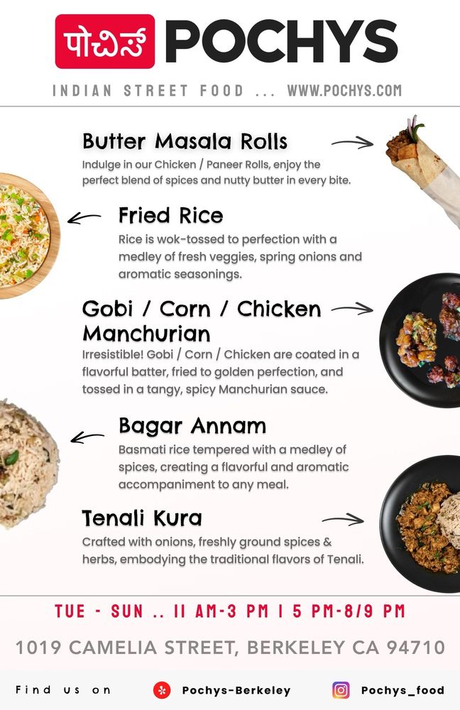 2024 April 17 Marina Bay Beacon News Pochys South Indian menu