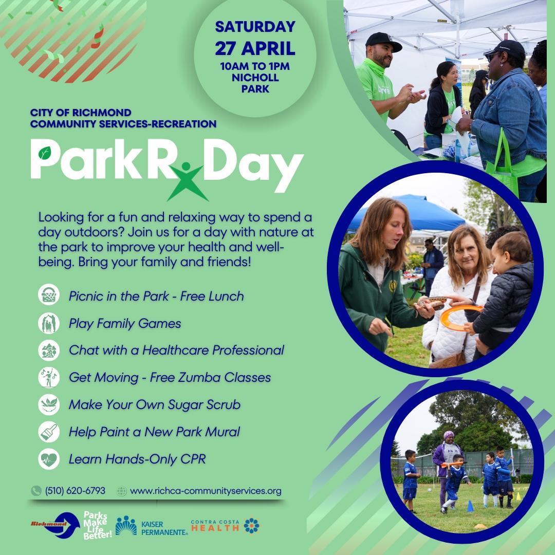 2024 April 19 Marina Bay Beacon News ParkRx Day event flier