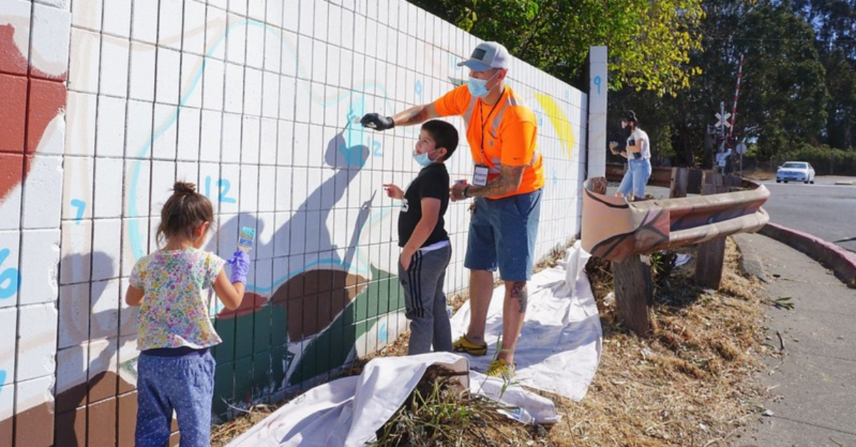 2024 May 24 Marina Bay Beacon Event  Beautify Parchester Village Mural