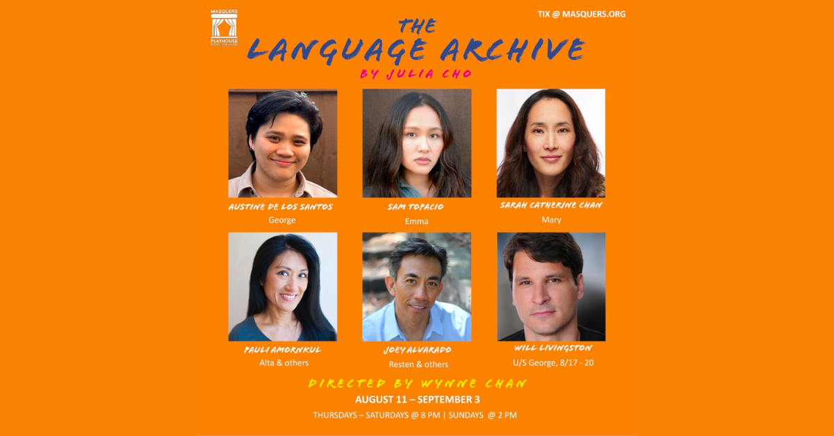 Marina Bay Beacon Event Masquers Playhouse Presents The Language Archive August 2023